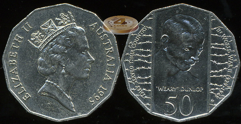 Австралия. 50 центов. 1995