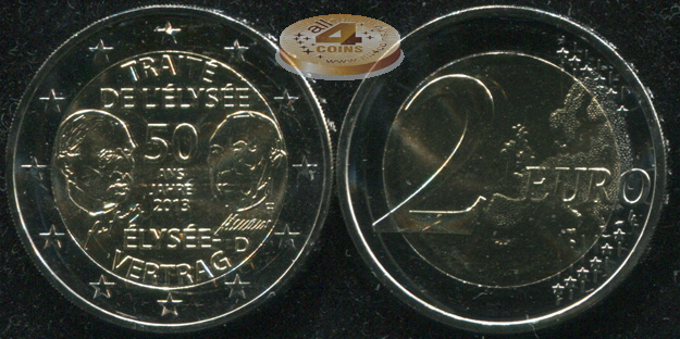 Германия. 2 евро. 2013.F (Unc. Биметалл)