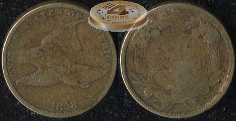 США. 1 цент. 1858 (VG/aG)