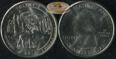 США. Квотер (25 центов). 2011.D (Unc) Olympic