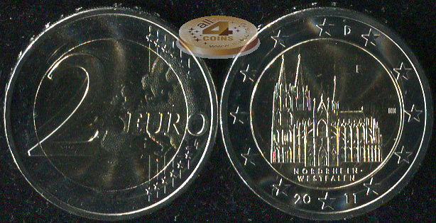 Германия. 2 евро. 2011.F (Unc. Биметалл)