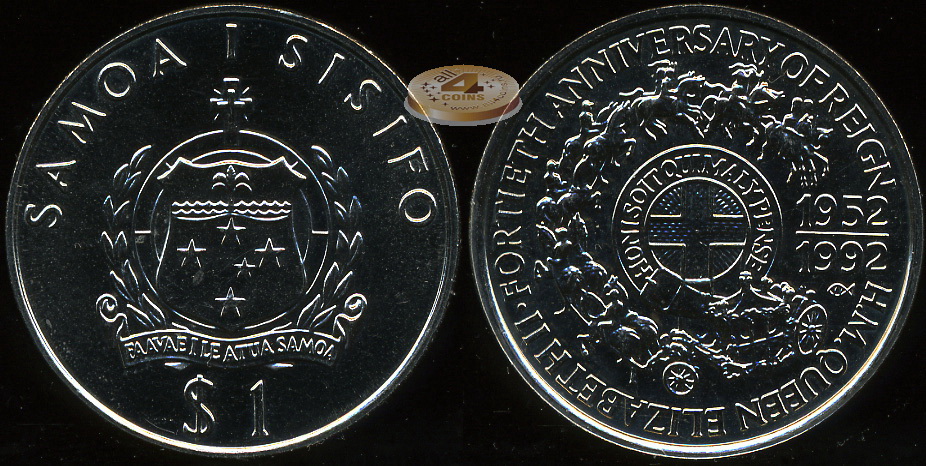 Самоа. 1 тала. 1992 (Unc)