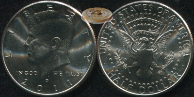 США. 1/2 доллара. 2011 D (Unc)