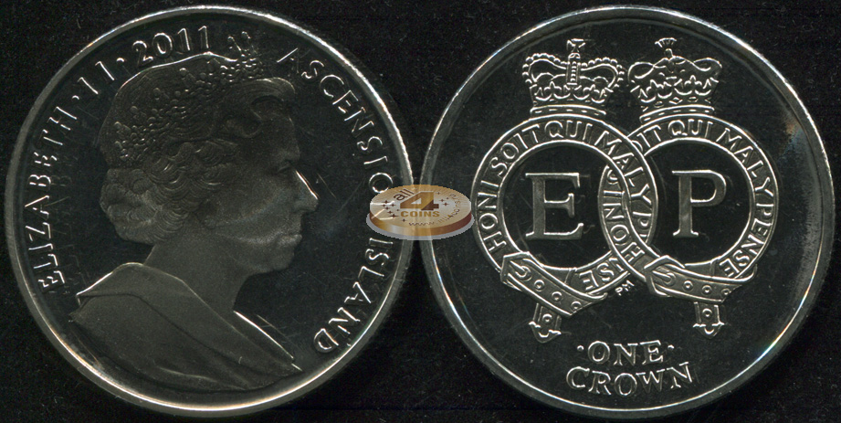 Вознесения, остров. 1 крона. 2011 (Unc)