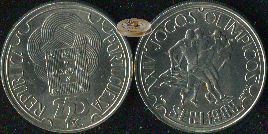 Португалия. 250 эскудо. 1988 (Unc)