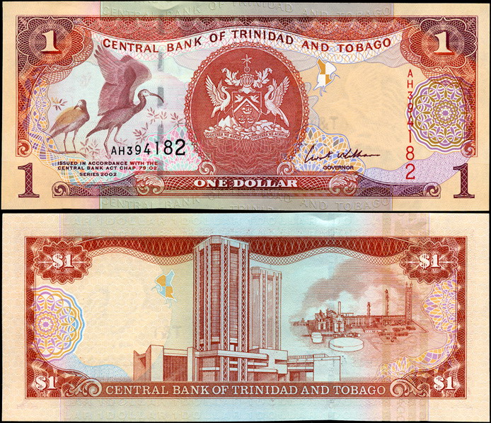 Тринидад и Тобаго. 1 доллар (Unc) 2002