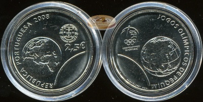 Португалия. 2.5 евро. 2008 (Unc)