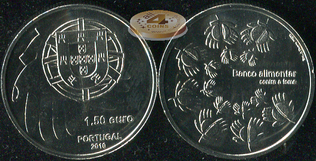 Португалия. 1.5 евро. 2010 (Unc)
