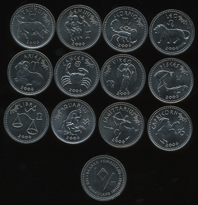 Сомалилэнд. Набор №1 (12 монет) 2006