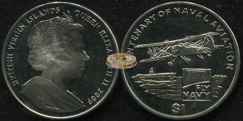 Британские Виргинские о-ва. 1 доллар. 2009 (Unc)
