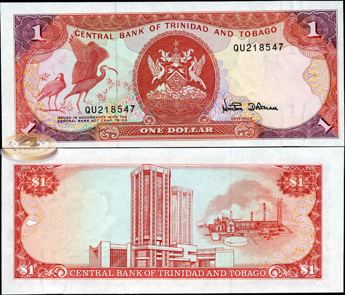 Тринидад и Тобаго. 1 доллар (Unc) 1985
