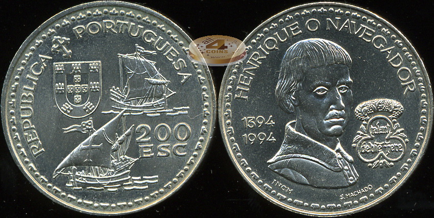 Португалия. 200 эскудо. 1994 (Unc)