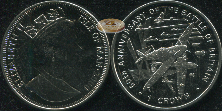 Остров Мэн. 1 крона. 2000 (Unc)