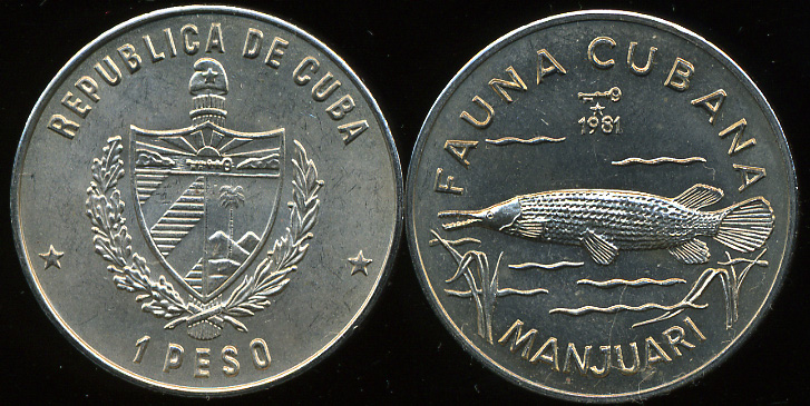 Куба. 1 песо. 1981 (Unc)
