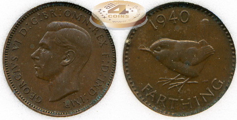 Великобритания. 1 фартинг. 1940 (BU++ [MS-68BR]. Слаб)