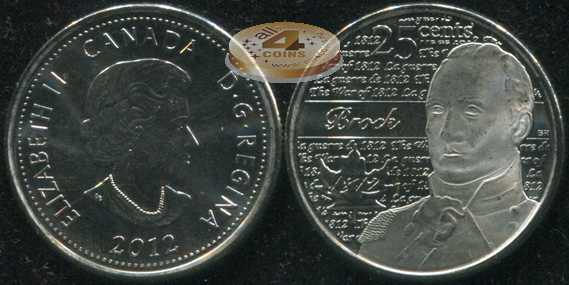 Канада. 25 центов. 2012 (Unc)