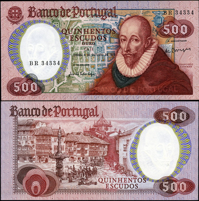 Португалия. 500 эскудо (Unc) 1979