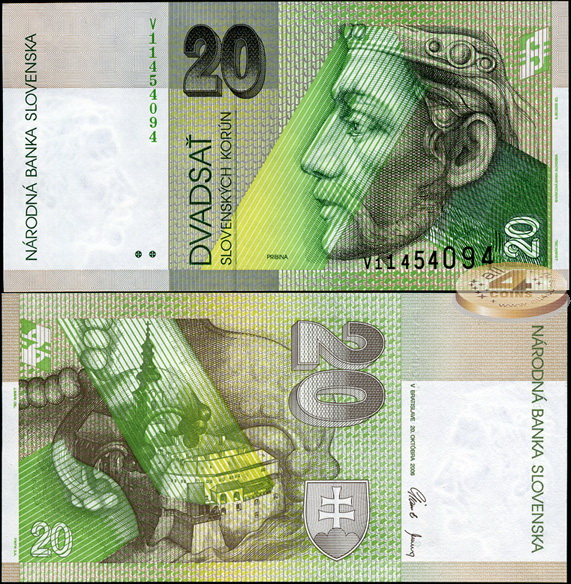 Словакия. 20 крон (Unc) 2006