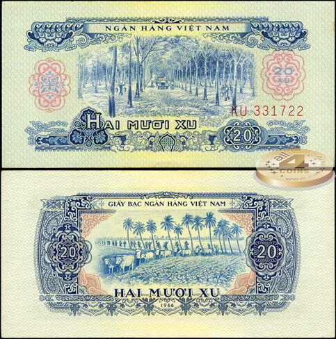 Вьетнам Южный. 20 су (Unc) 1966