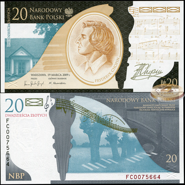 Польша. 20 злотых (Unc. Буклет) 2009