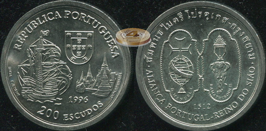Португалия. 200 эскудо. 1996 (Unc)