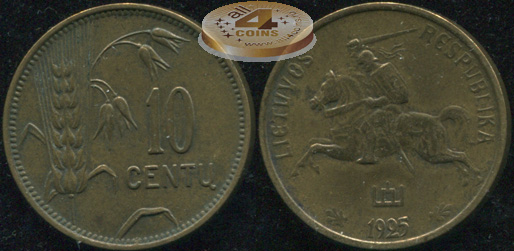 Литва. 10 центов. 1925 (XF+)