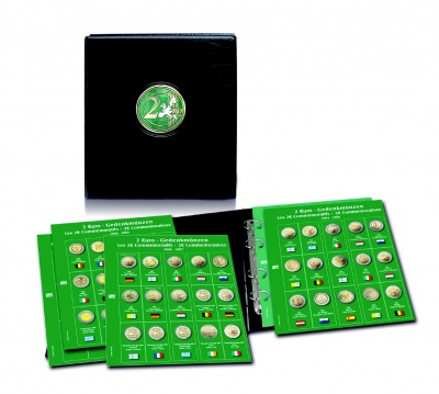 Альбом для монет Premium-2-Euro. Том 1. Без шубера. С 6 листами (SAFE)