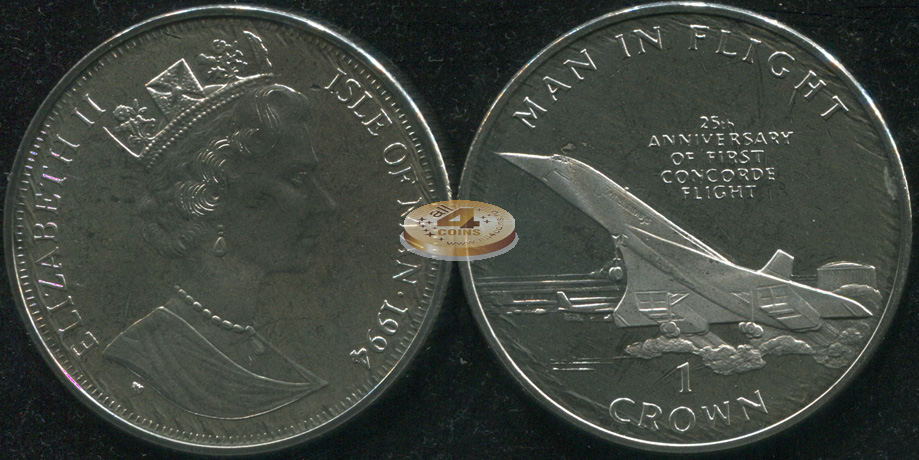 Остров Мэн. 1 крона. 1994 (Unc)
