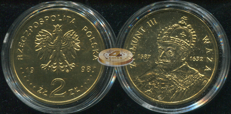 Польша. 2 злотых. 1998 (Unc)