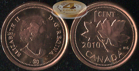Канада. 1 цент. 2010 (Unc)