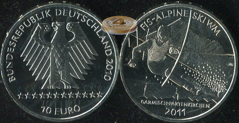 Германия. 10 евро. 2010 (Proof. Серебро)