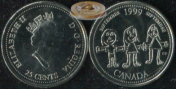 Канада. 25 центов. 1999 (Unc)