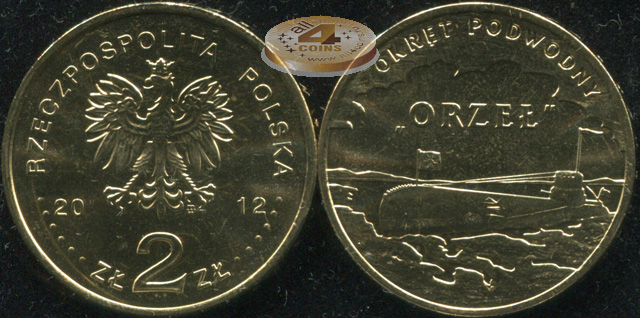 Польша. 2 злотых. 2012 (Unc)