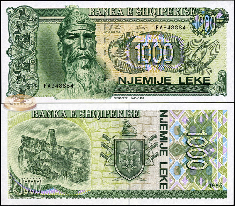 Албания. 1000 лек (Unc) 1995