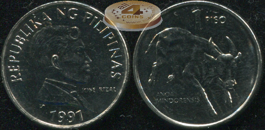 Филиппины. 1 писо. 1991 (Unc)
