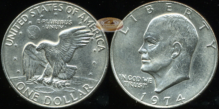 США. 1 доллар. 1974 (Unc)