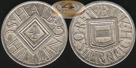 Австрия. 1/2 шиллинга. 1926 (aUnc. Серебро)