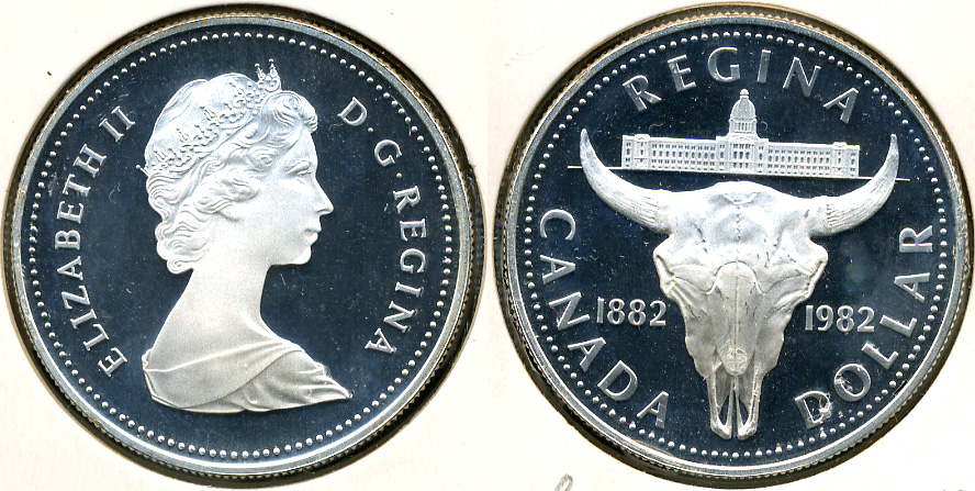 Канада. 1 доллар. 1982 (Proof. Серебро)