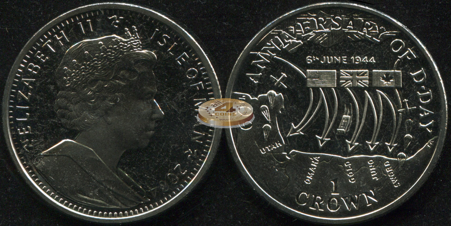 Остров Мэн. 1 крона. 2004 (Unc)
