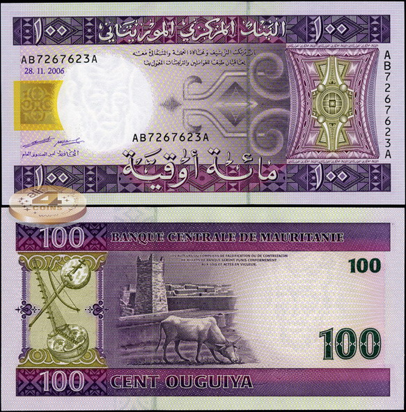 Мавритания. 100 угий (Unc) 2006