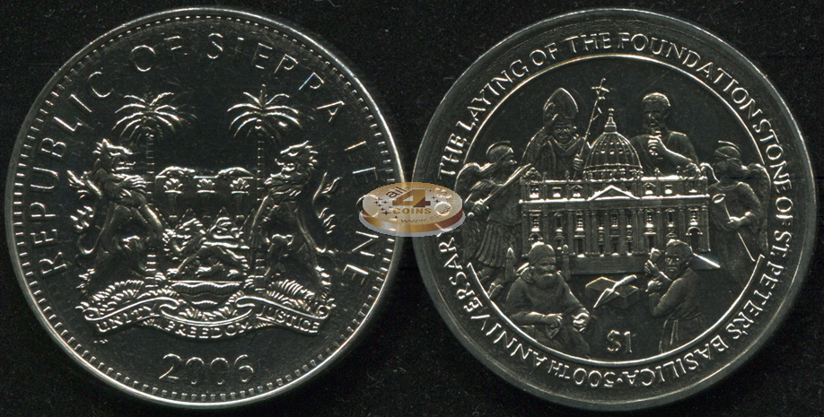 Сьерра Леоне. 1 доллар. 2006 (Unc)