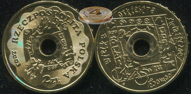 Польша. 2 злотых. 2003 (Unc)