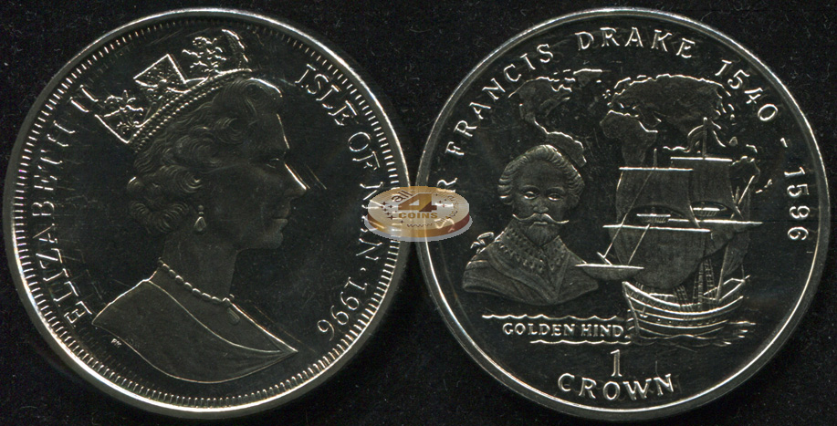 Остров Мэн. 1 крона. 1996 (Unc)