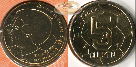 Нидерланды. 5 гульденов. 2000 (Unc. Буклет)