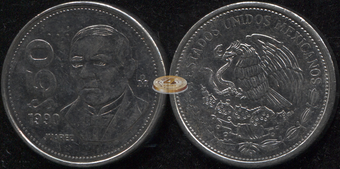 Мексика. 50 песо. 1990 (Unc)