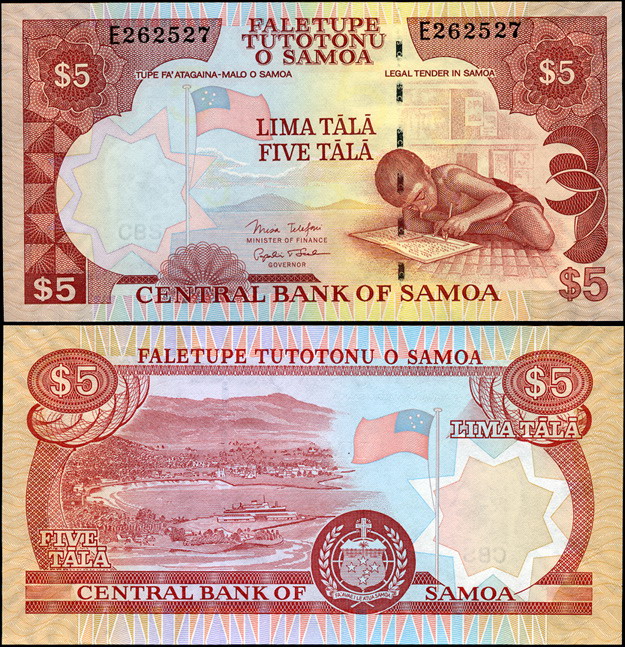 Самоа. 5 тала (Unc) 2005
