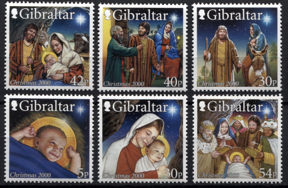 Гибралтар. 2000. Рождество (Серия. MNH OG)