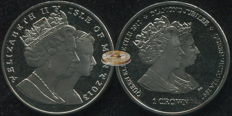 Остров Мэн. 1 крона. 2013 (Unc)
