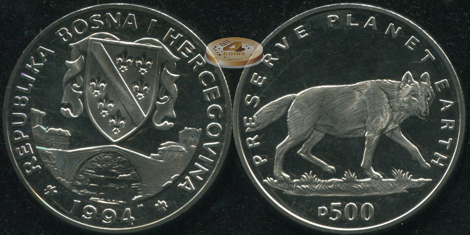 Босния и Герцеговина. 500 динар. 1994 (Unc)