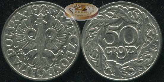 Польша. 50 грошей. 1923 (aXF)